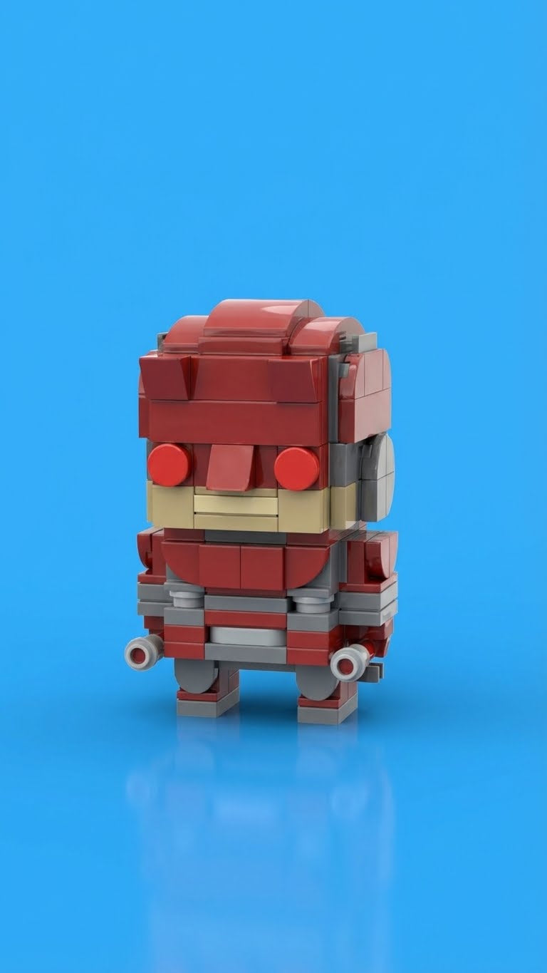 Ultimate Red Stick Fighter — Block Legends Figure