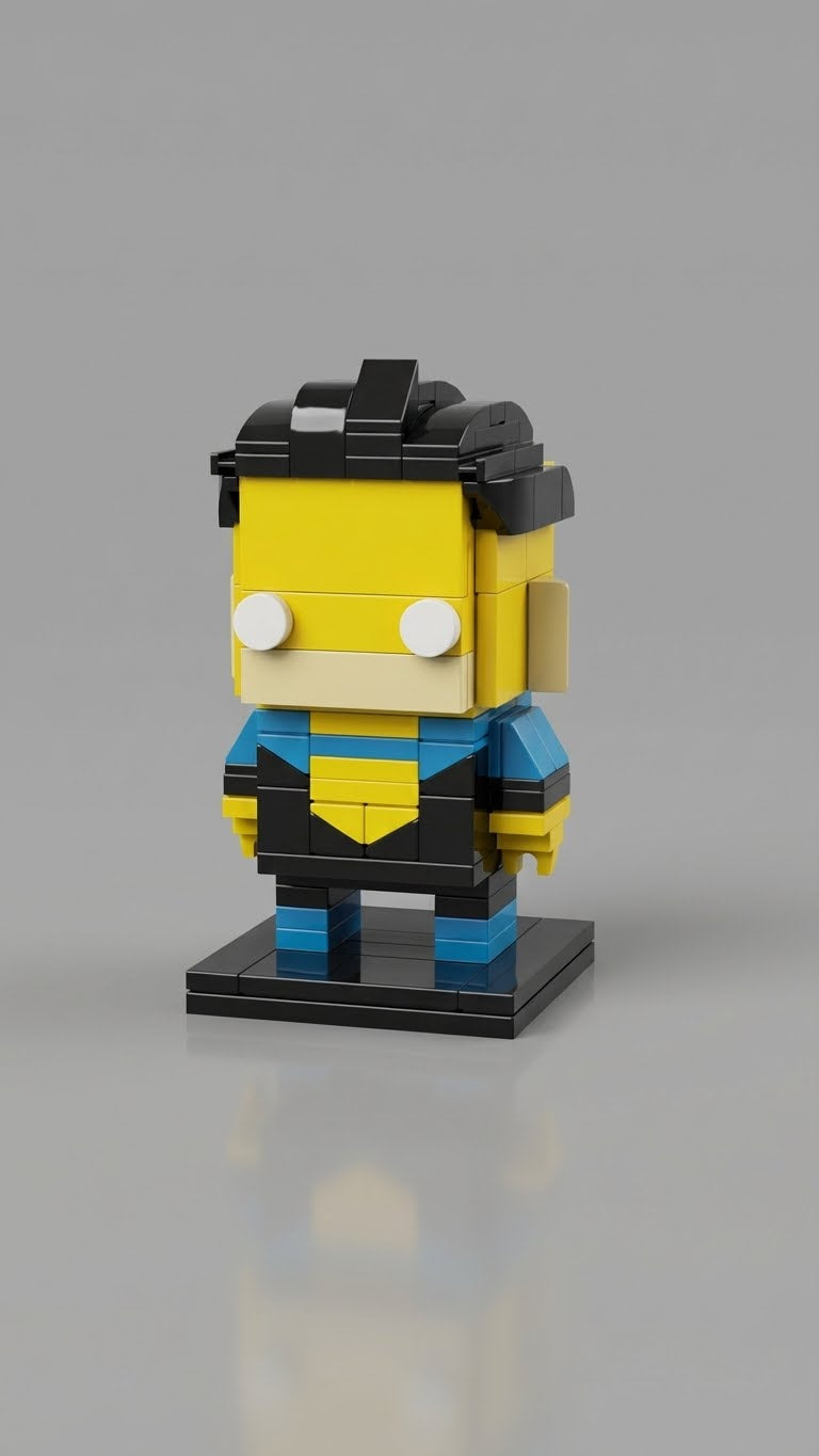 Yellow-Blue Invulnerable — Block Legends Figure
