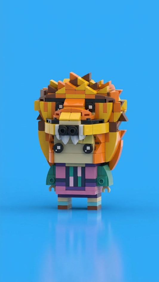 Lion-Hat Loony — Block Legends Figure