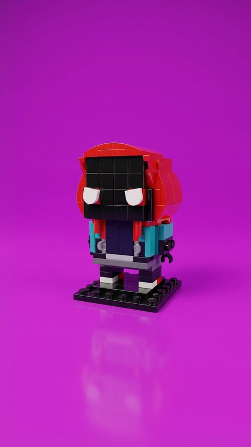 Black Mask Spider Guy — Block Legends Figure