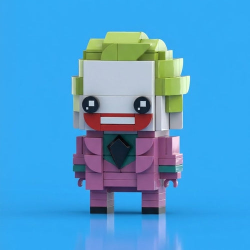 Painted Purple Chaos Clown — Block Legends Figure
