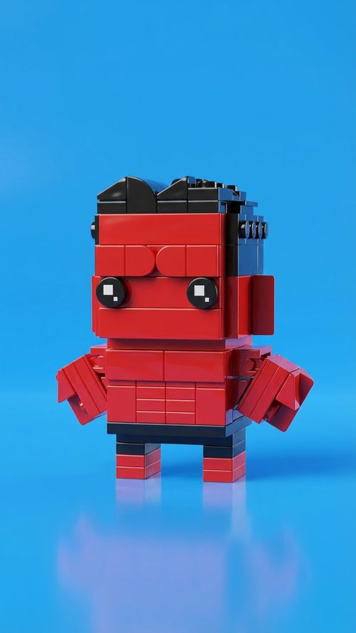 Red Fury Giant — Block Legends Figure