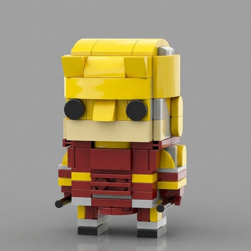 Red-Yellow Stick Master — Block Legends Figure