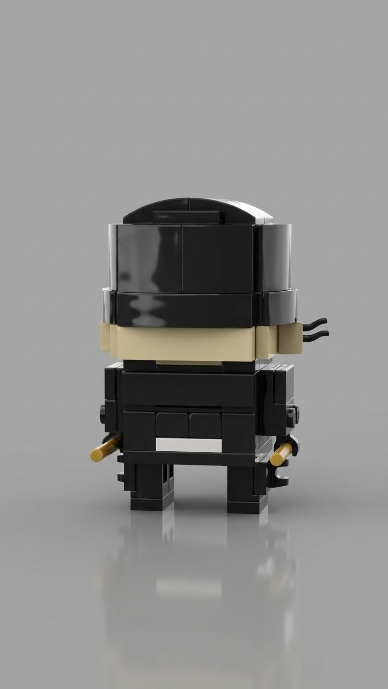 Black Masked Night Fighter — Block Legends Figure