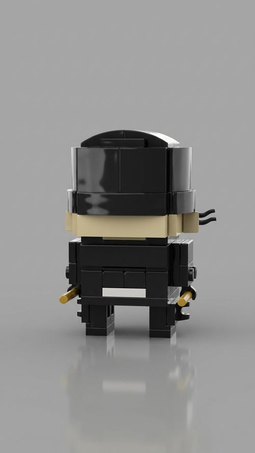 Black Masked Night Fighter — Block Legends Figure