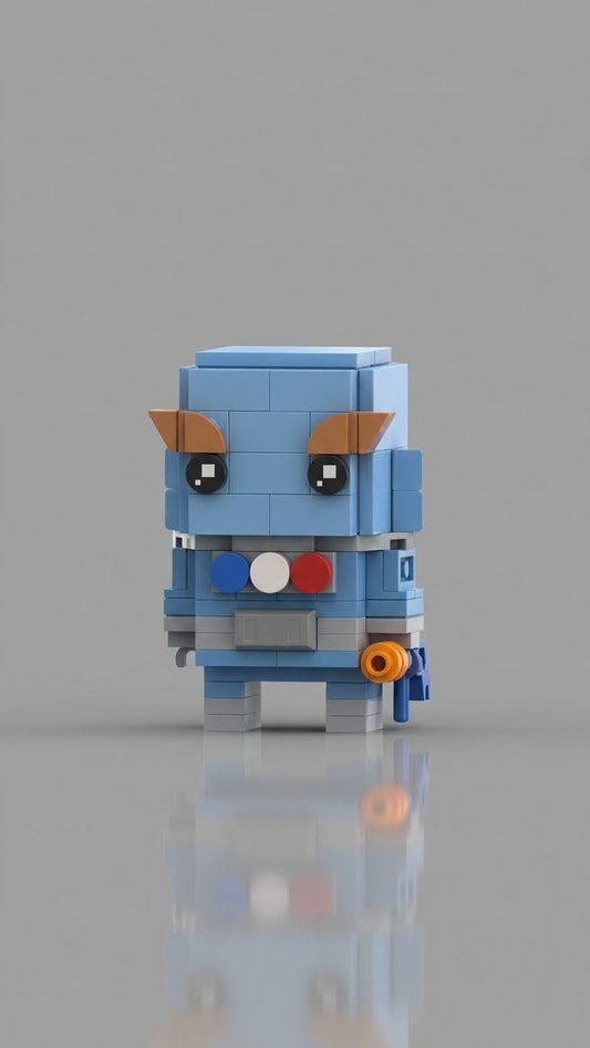 Blue Frost Tech Villain — Block Legends Figure