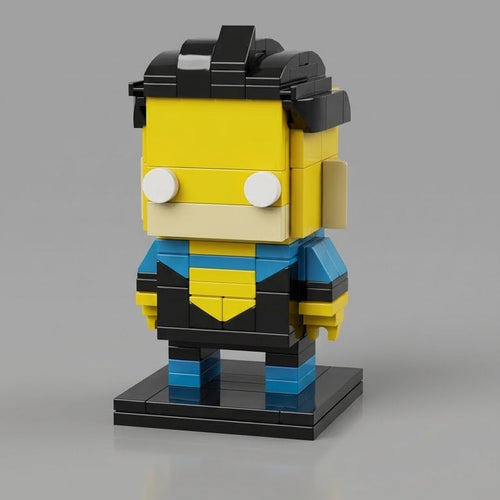 Yellow-Blue Invulnerable — Block Legends Figure