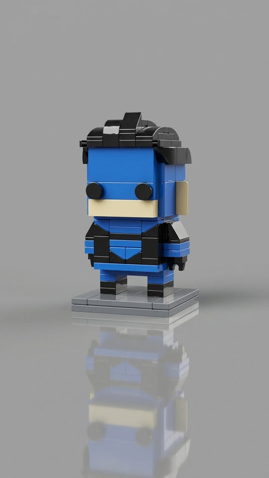 Blue-Suit Invulnerable — Block Legends Figure