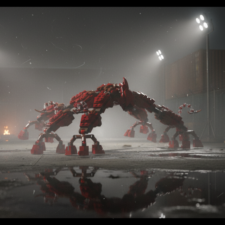 Giant Upside-Down Spider — Block Legends Figure