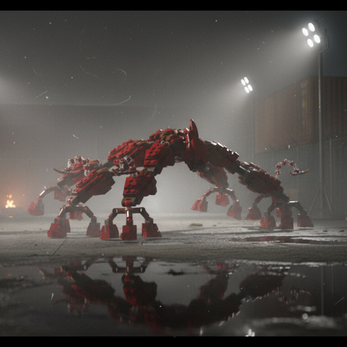 Giant Upside-Down Spider — Block Legends Figure