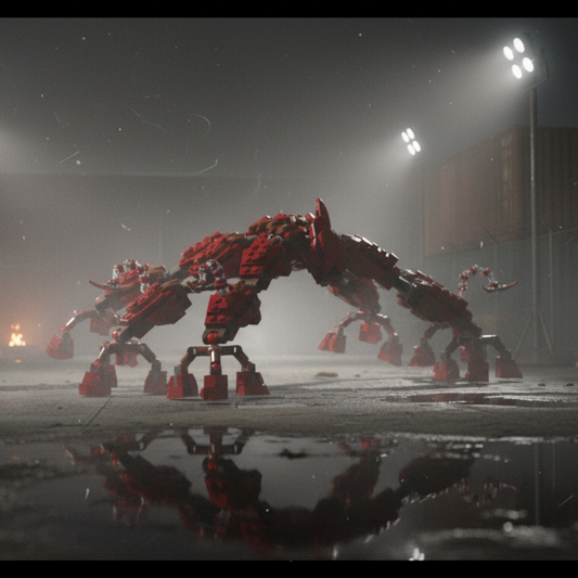 Giant Upside-Down Spider — Block Legends Figure